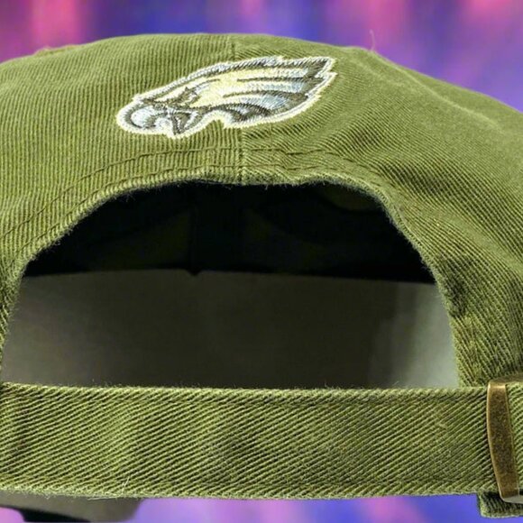 Philadelphia Eagles Vintage 2001 NFL Green "Flag" NOS Logo Cap - Picture 6 of 6